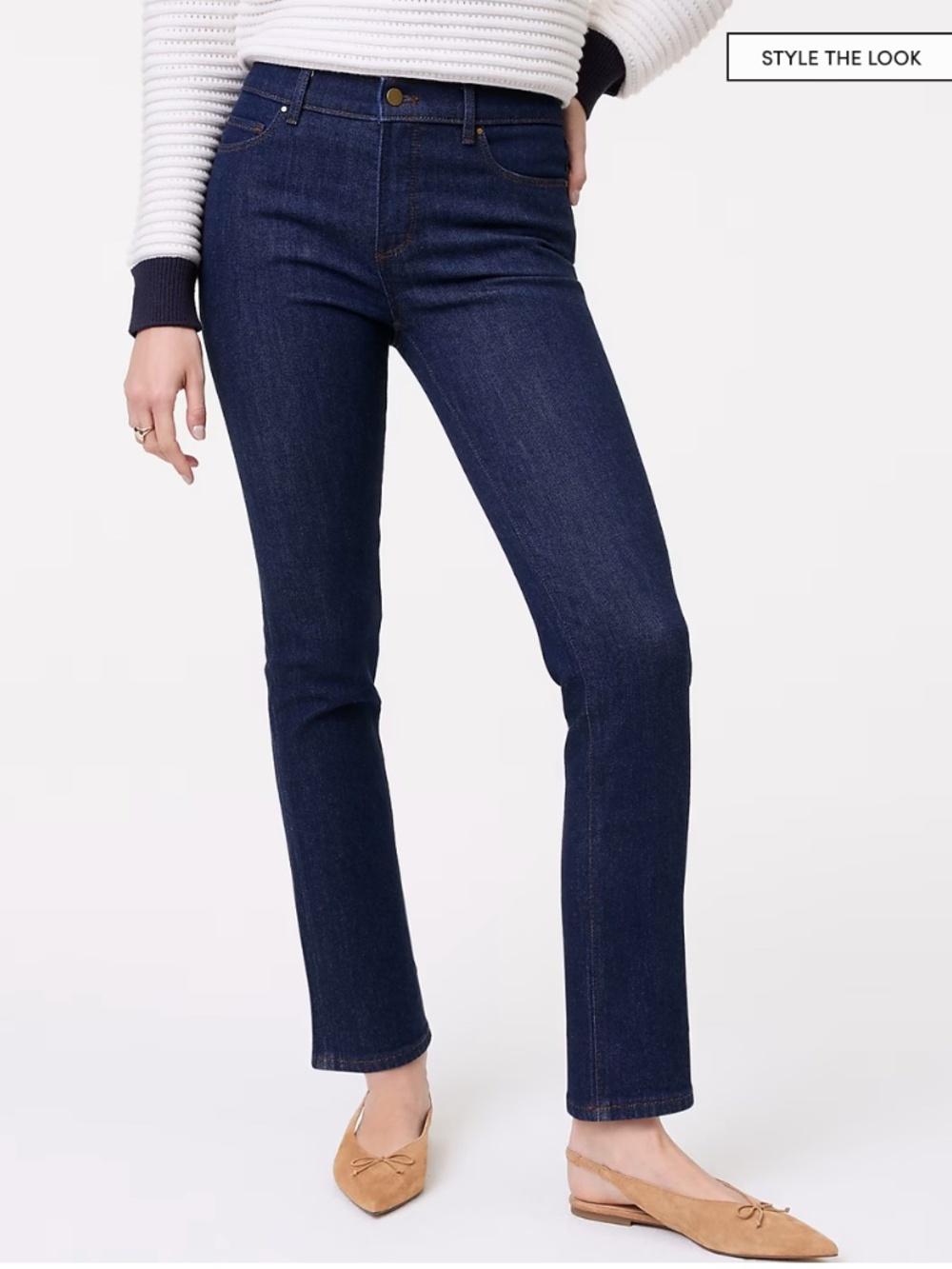 Ann Taylor - The Slim Jean in Classic Rinse Wash - Size 2 Petite